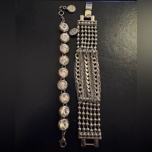 Jessica Simpson Silver Bracelet Set
